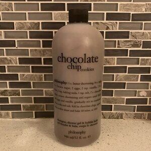 New Philosophy Chocolate Chip Cookies Shampoo, Shower Gel & Bubble Bath 32 fl oz